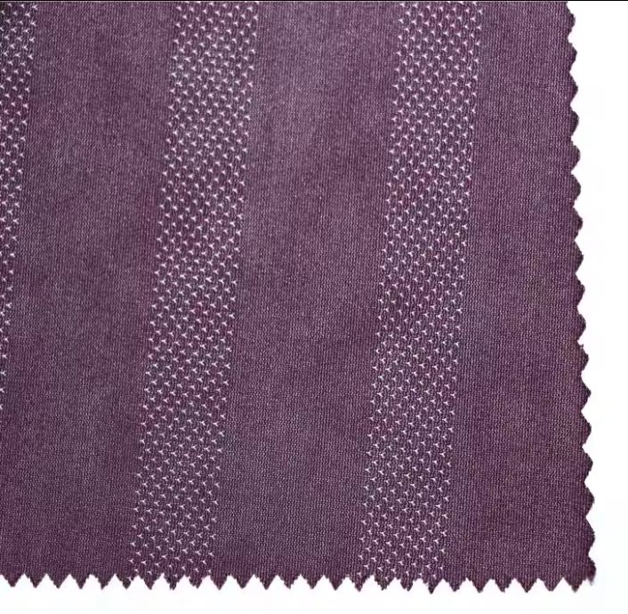 Jacquard 2023. Nova prekrasna mrežasta tkanina s prugama od 100% poliestera za sportsku odjeću