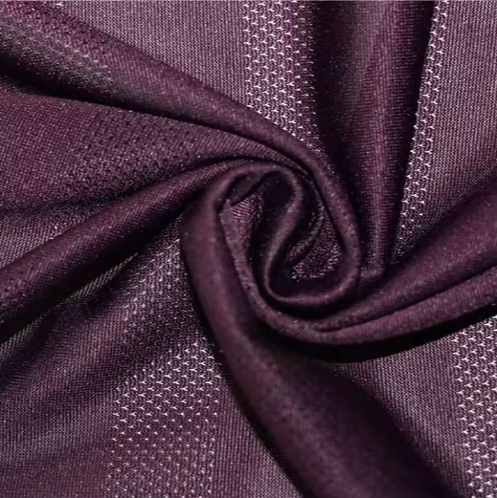 Jacquard 2023 New Beautiful 100%Polyester Stripe Mesh Fabric For Sportswear