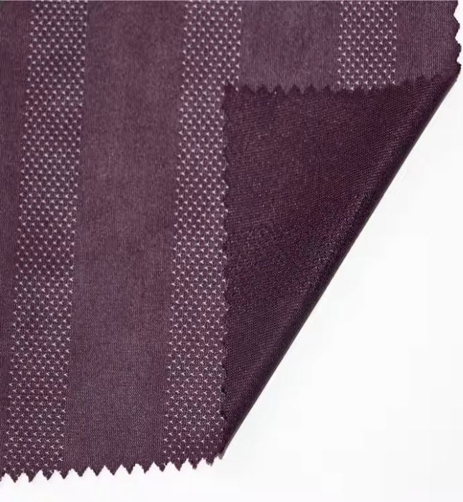Jacquard 2023 New Beautiful 100%Polyester Stripe Mesh Fabric For Sportswear