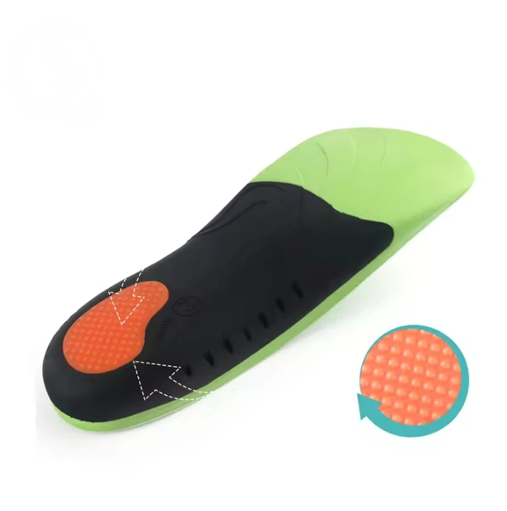 Sports 3/4 Length PU Shoe Inserts For Flat Feet